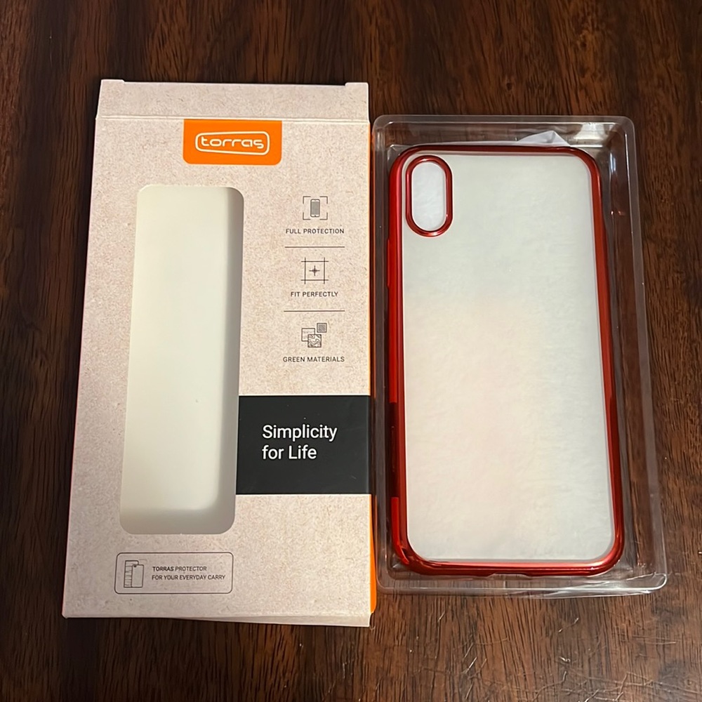 Red iPhone X case